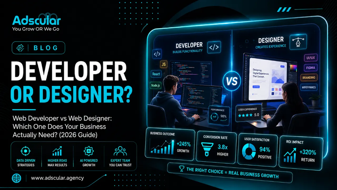 Web Developer vs Web Designer: Which One Does Your Business Actually Need? (2026 Guide)